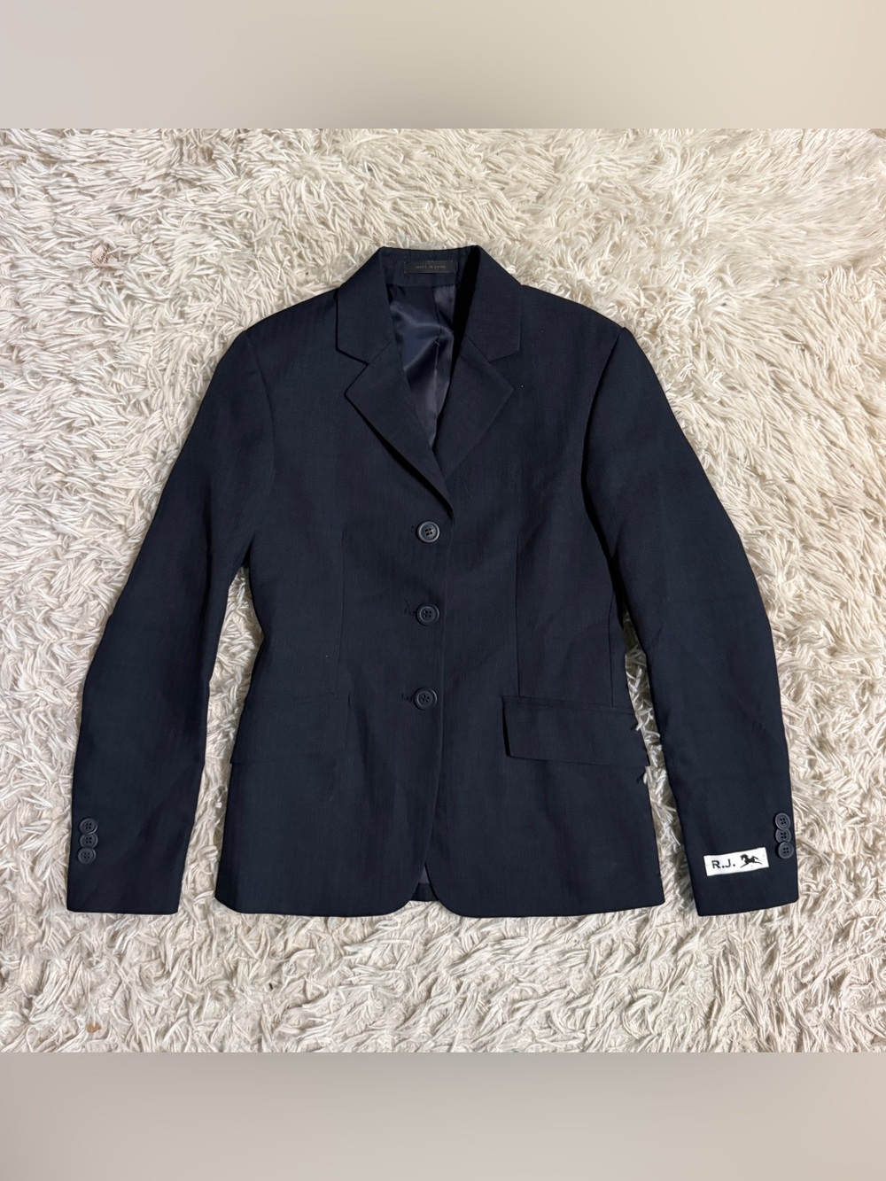 Child’s Size 10R Navy RJ Classics Horseback Riding Show Coat. Good Condition.